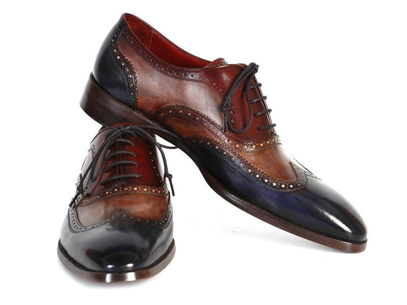 Paul Parkman Men's Three Tone Wingtip Oxfords (ID#PP2278)