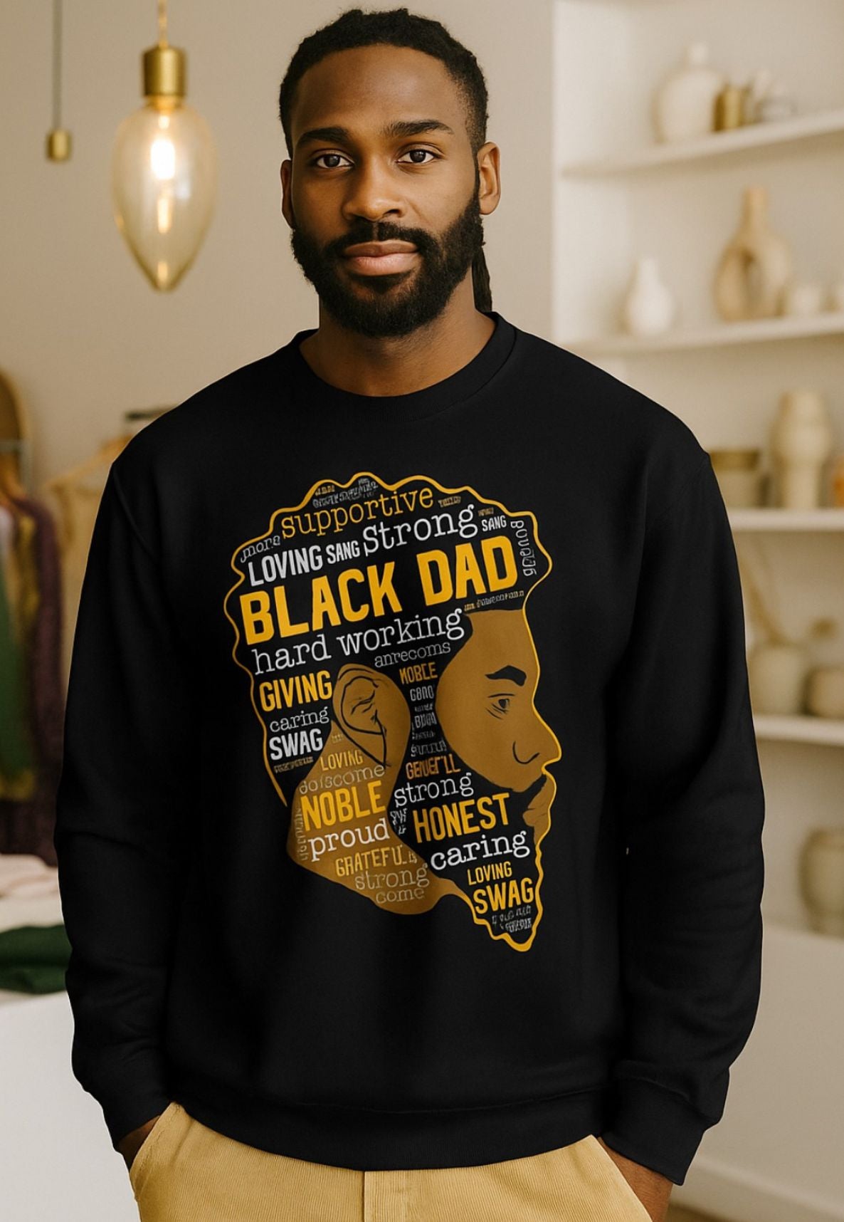 Legacy Threads “Black Dad” Sweatshirt